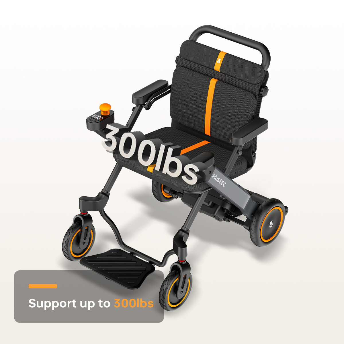 Paiseec 2-in-1 Electric Wheelchair W1