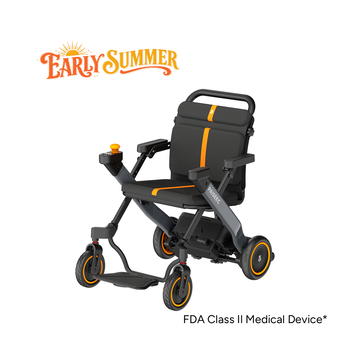Paiseec 2-in-1 Electric Wheelchair W1