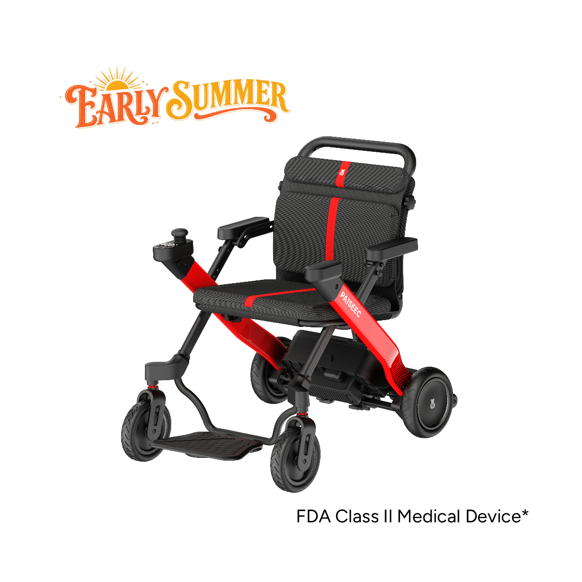 Paiseec 2-in-1 Electric Wheelchair W1